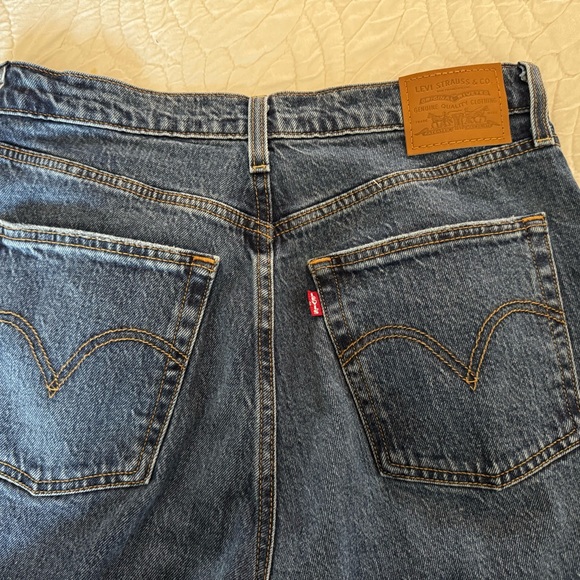 Levi’s Ribcage Straight Leg Classic Blue Women's Jeans size 29 - Picture 4 of 6